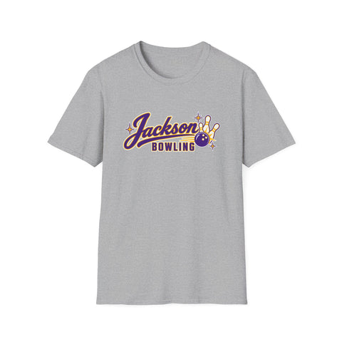 Jackson Polar Bears Bowling Retro Script T-Shirt
