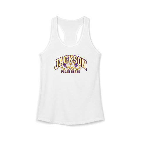 Jackson Polar Bears Women’s Wildflower Varsity Racerback Tank