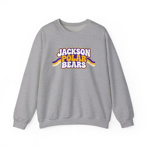 Jackson Polar Bears Retro Stripe Crewneck