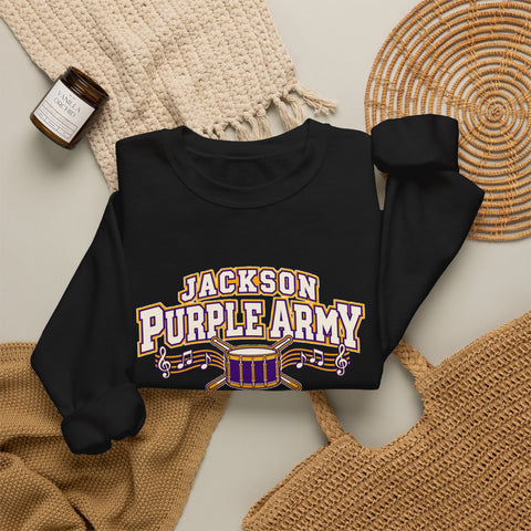 Jackson Polar Bears Purple Army Band Crewneck