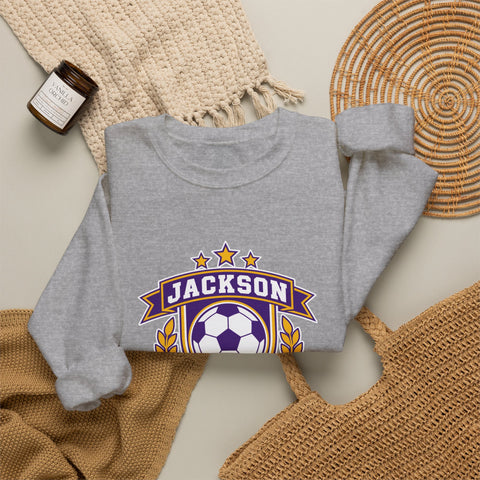 Jackson Polar Bears Soccer Retro Crest Crewneck Sweatshirt