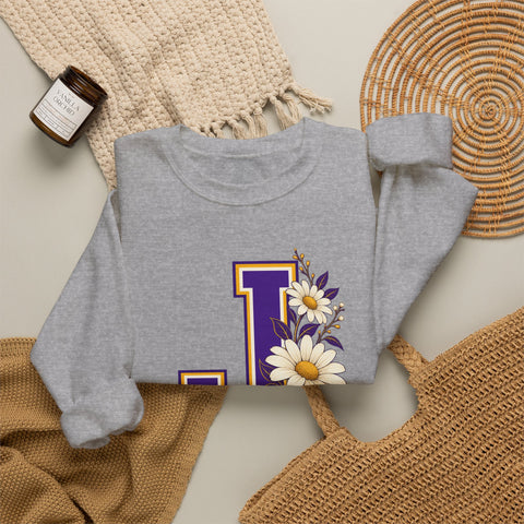 Jackson Polar Bears Daisy Monogram J Crewneck