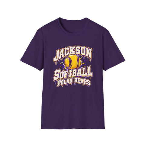 Jackson Polar Bears Softball Drip T-Shirt