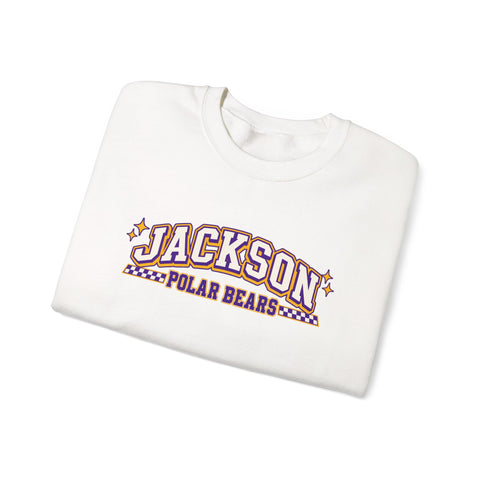Jackson Polar Bears Checkerboard Spirit Crewneck