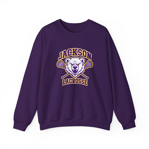 Jackson Polar Bears Lacrosse Mascot Crewneck Sweatshirt