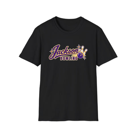Jackson Polar Bears Bowling Retro Script T-Shirt