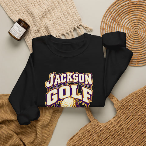 Jackson Polar Bears Golf Drip Crewneck