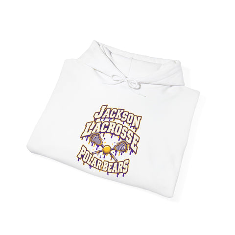 Jackson Polar Bears Lacrosse Drip Hoodie
