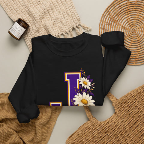 Jackson Polar Bears Daisy Monogram J Crewneck