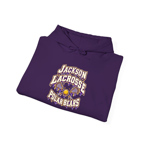 Jackson Polar Bears Lacrosse Drip Hoodie