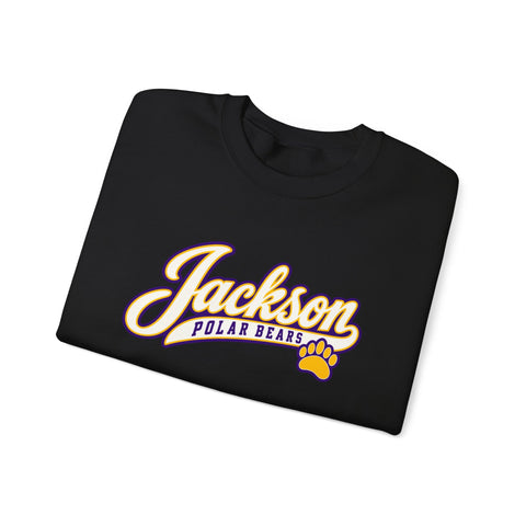 Jackson Polar Bears Classic Script Paw Crewneck