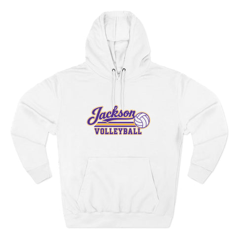 Jackson Polar Bears Volleyball Retro Script Hoodie