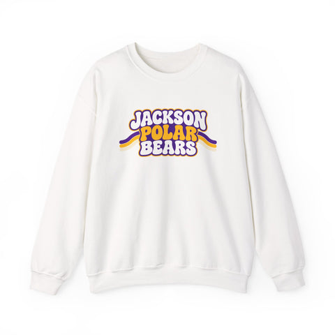 Jackson Polar Bears Retro Stripe Crewneck