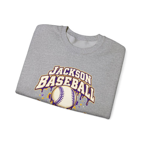 Jackson Polar Bears Baseball Drip Crewneck