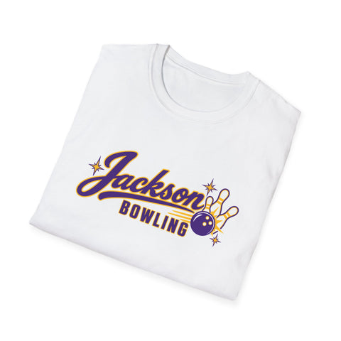 Jackson Polar Bears Bowling Retro Script T-Shirt
