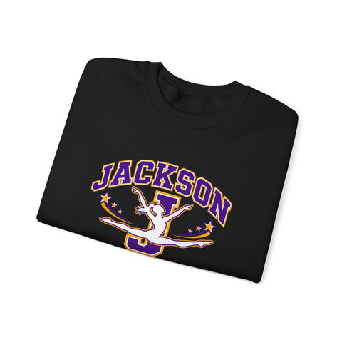Jackson Polar Bears Gymnastics Varsity J Crewneck Sweatshirt
