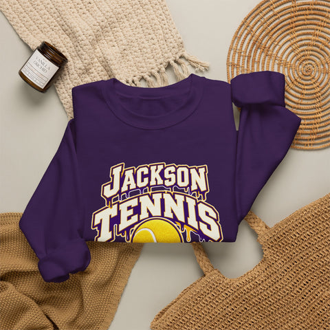 Jackson Polar Bears Tennis Drip Crewneck
