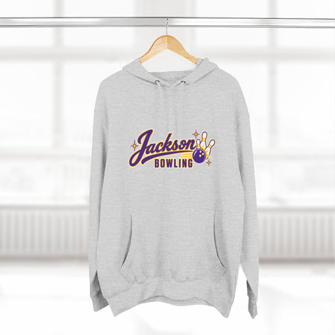 Jackson Polar Bears Bowling Retro Script Hoodie