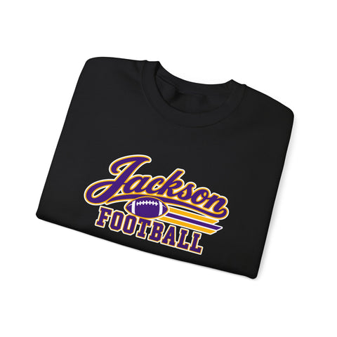 Jackson Polar Bears Football Retro Script Crewneck Sweatshirt