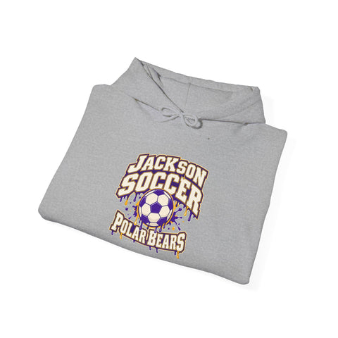 Jackson Polar Bears Soccer Drip Hoodie