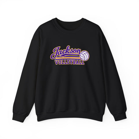 Jackson Polar Bears Volleyball Retro Script Crewneck Sweatshirt