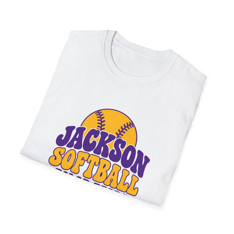 Jackson Polar Bears Softball Retro Type T-Shirt