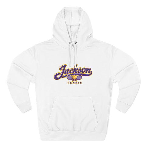 Jackson Polar Bears Tennis Retro Script Hoodie