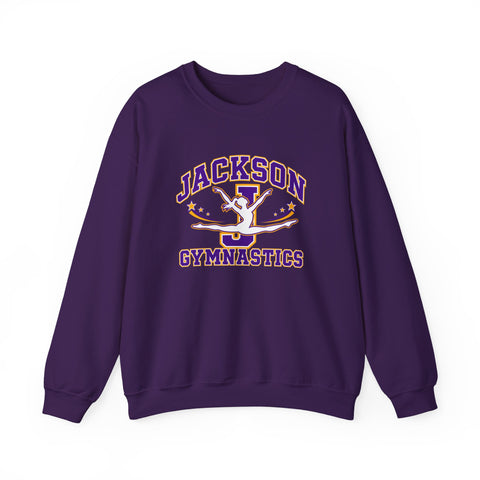 Jackson Polar Bears Gymnastics Varsity J Crewneck Sweatshirt