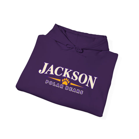 Jackson Polar Bears Classic Serif Paw Hoodie