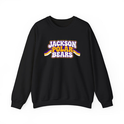 Jackson Polar Bears Retro Stripe Crewneck