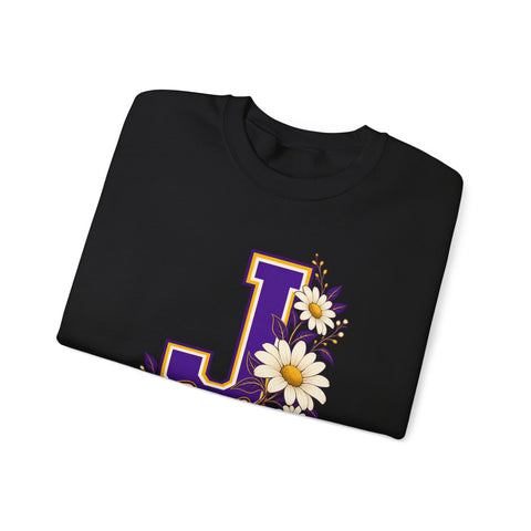 Jackson Polar Bears Daisy Monogram J Crewneck