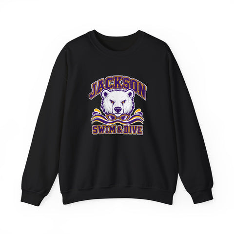 Jackson Polar Bears Swim & Dive Mascot Crewneck Sweatshirt