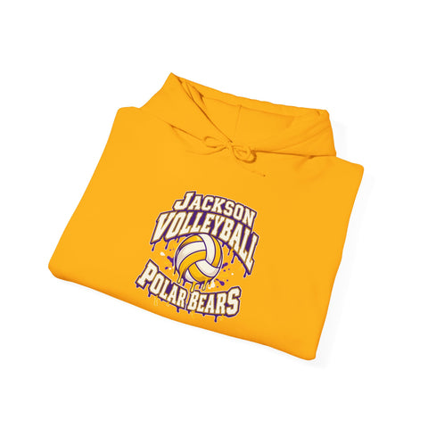 Jackson Polar Bears Volleyball Drip Hoodie