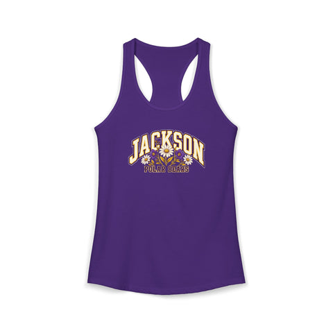 Jackson Polar Bears Women’s Wildflower Varsity Racerback Tank