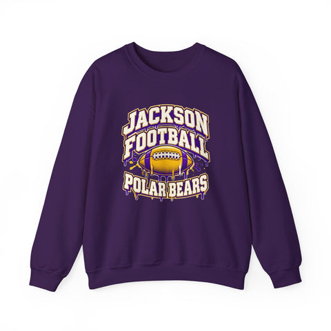 Jackson Polar Bears Football Drip Crewneck