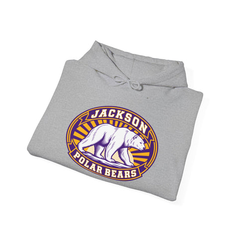 Jackson Polar Bears Heritage Bear Badge Hoodie