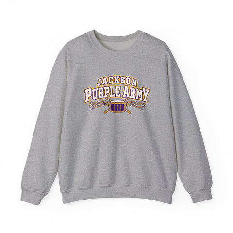 Jackson Polar Bears Purple Army Band Crewneck