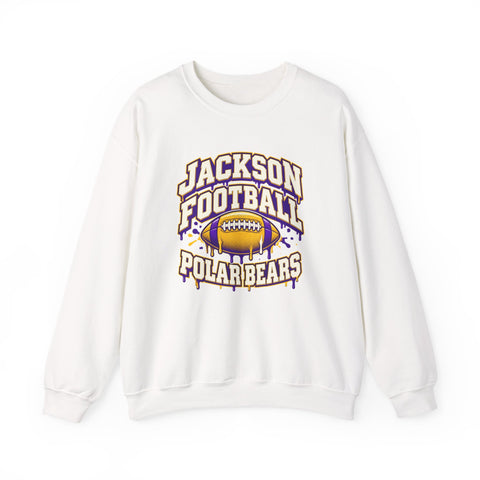 Jackson Polar Bears Football Drip Crewneck