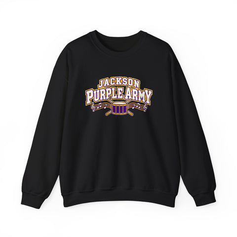 Jackson Polar Bears Purple Army Band Crewneck