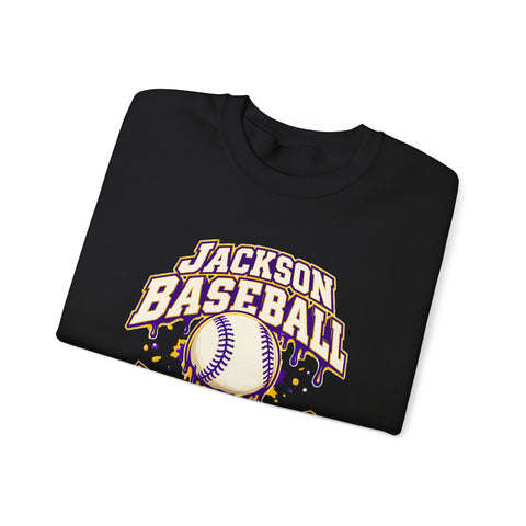 Jackson Polar Bears Baseball Drip Crewneck