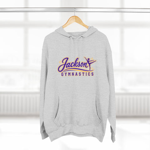 Jackson Polar Bears Gymnastics Retro Script Hoodie