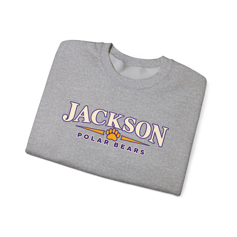 Jackson Polar Bears Classic Serif Paw Crewneck