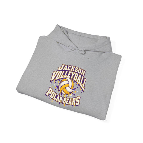 Jackson Polar Bears Volleyball Drip Hoodie
