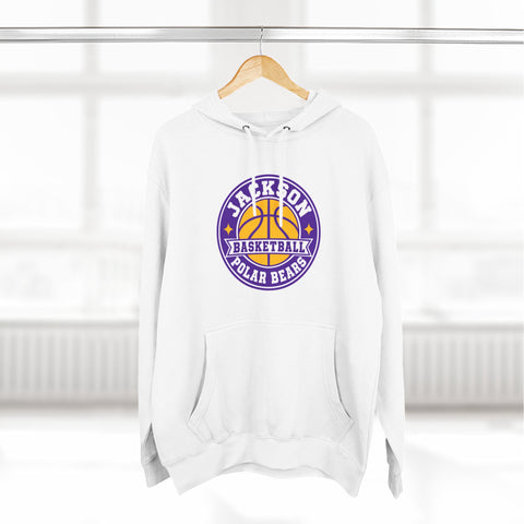 Jackson Polar Bears Basketball Retro Badge Hoodie