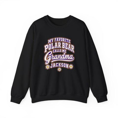 Jackson Polar Bears My Favorite Polar Bear Grandma Crewneck