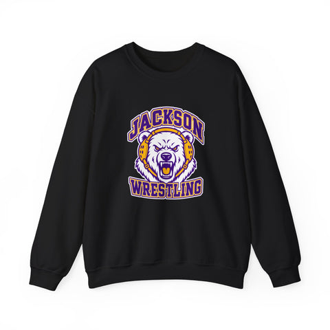 Jackson Polar Bears Wrestling Mascot Crewneck Sweatshirt