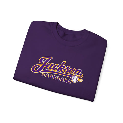 Jackson Polar Bears Baseball Retro Script Crewneck Sweatshirt